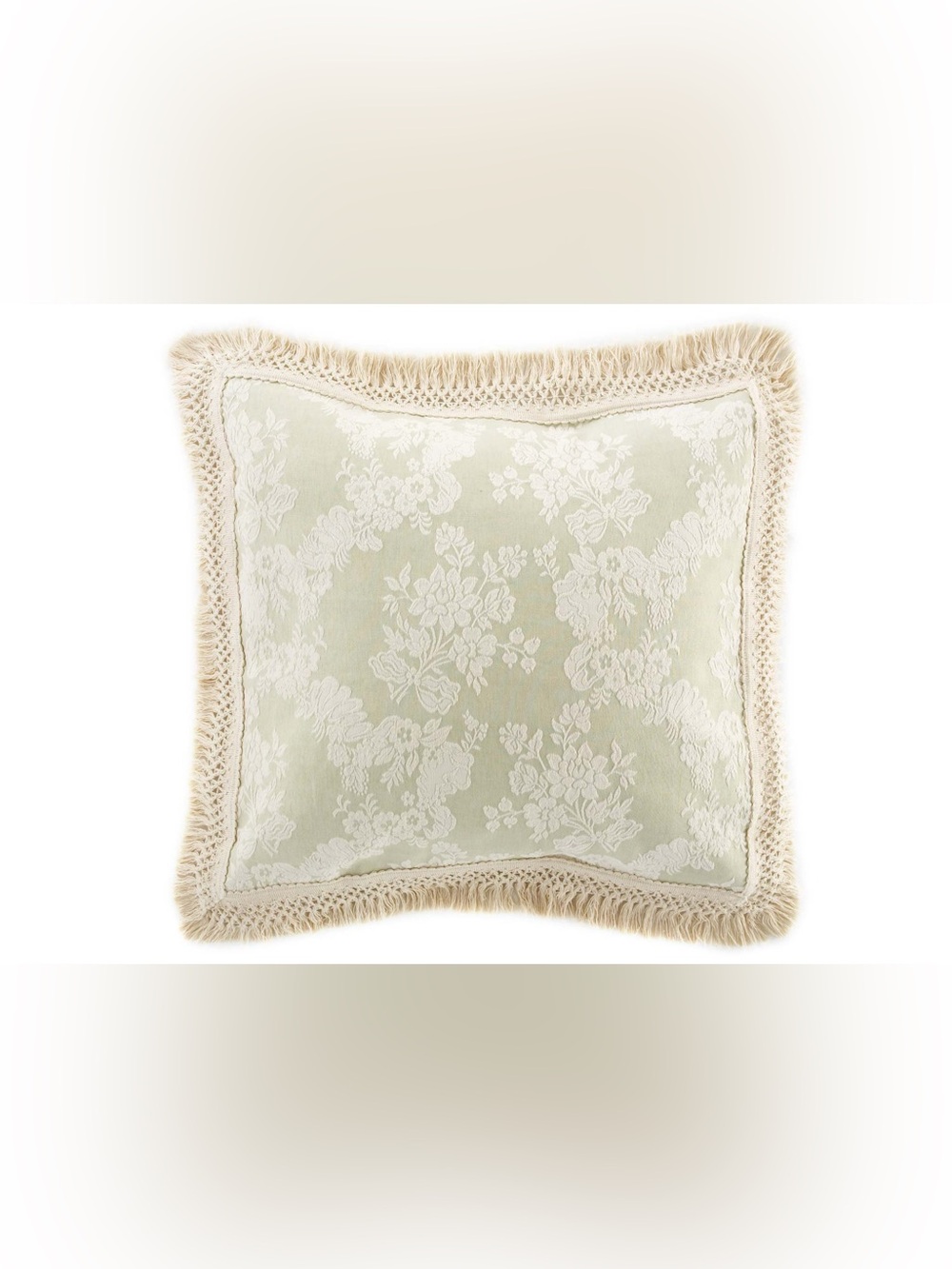 Mafalda 2/ Euro Sham  with Fringe / Safe Color